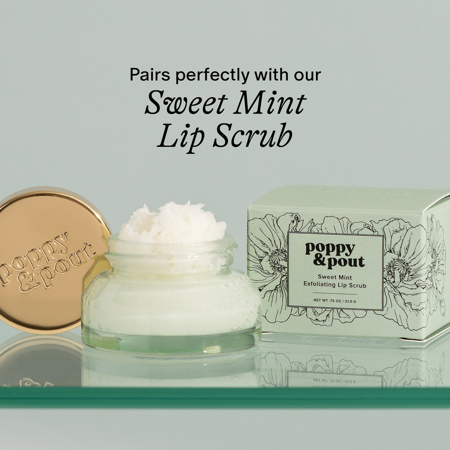Poppy and Pout Lip Balm, Sweet Mint