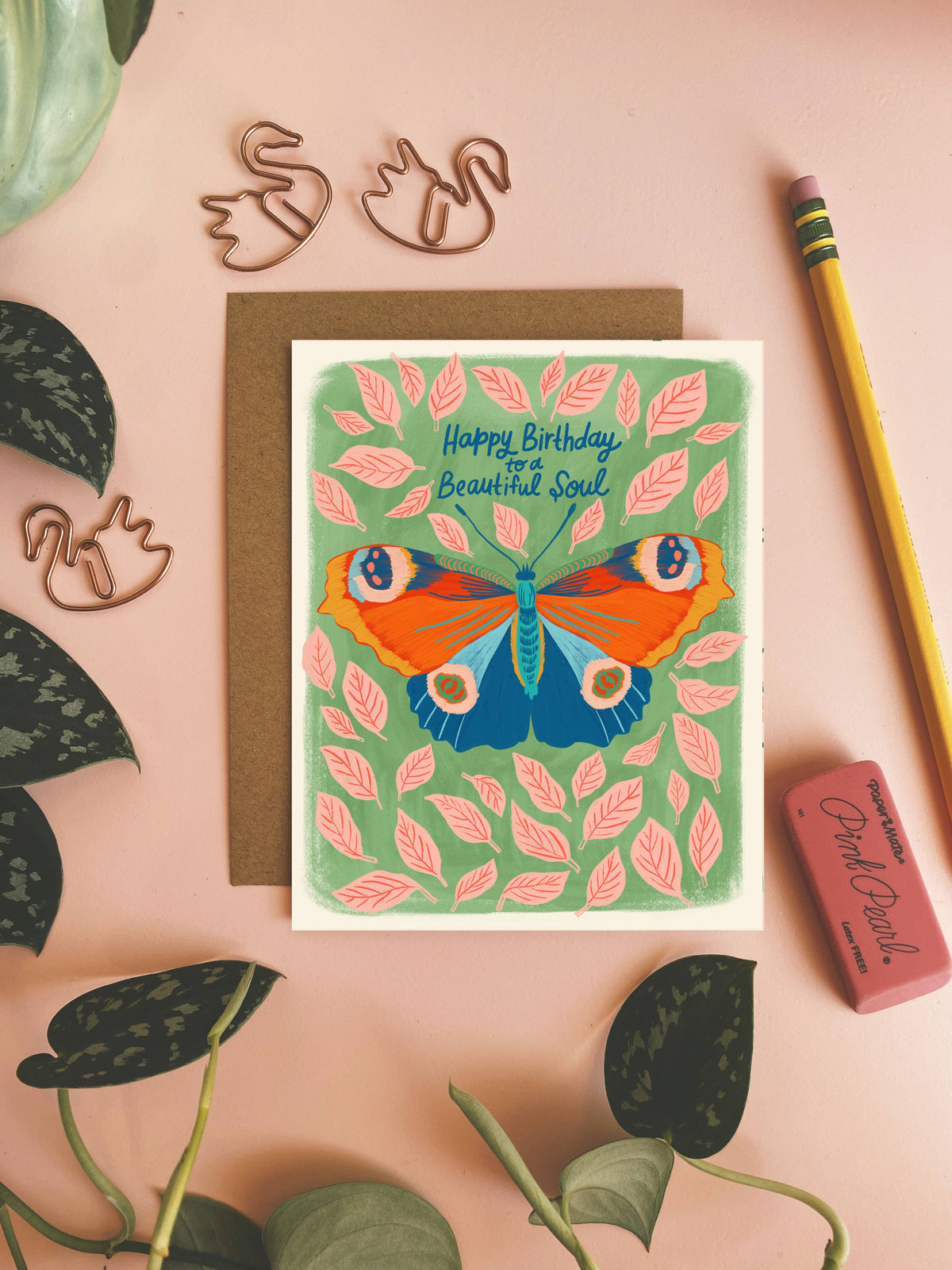 Happy Birthday to a Beautiful Soul - Greeting Card: 4.25 x 5.5 inches