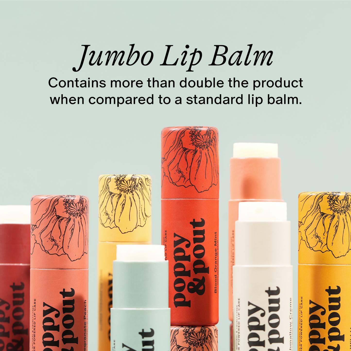 Poppy and Pout Lip Balm, Pink Grapefruit