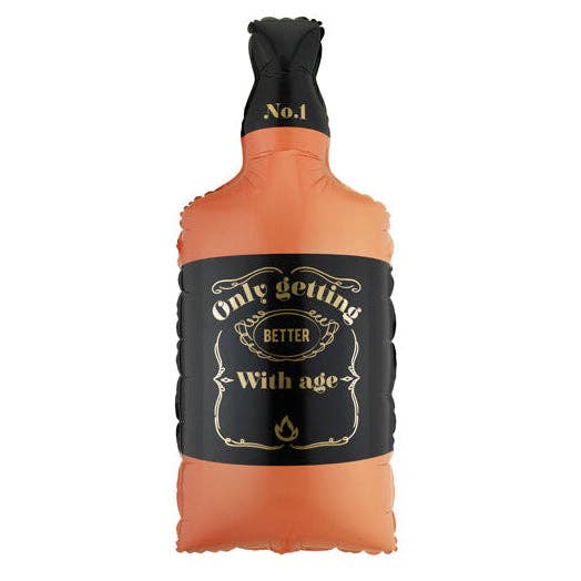 Another Year Neat Whisky Shape Foil Balloon 33 in.