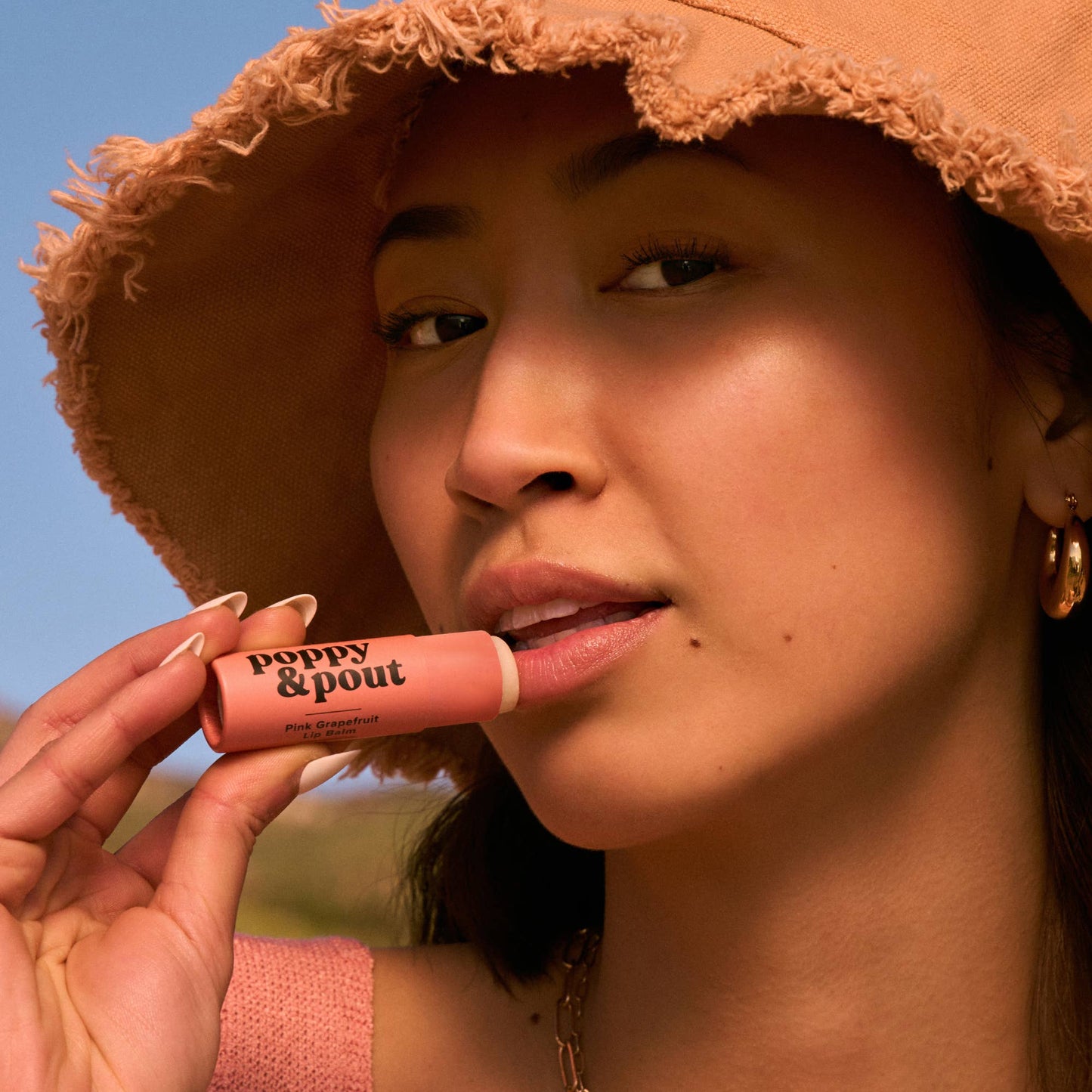 Poppy and Pout Lip Balm, Pink Grapefruit