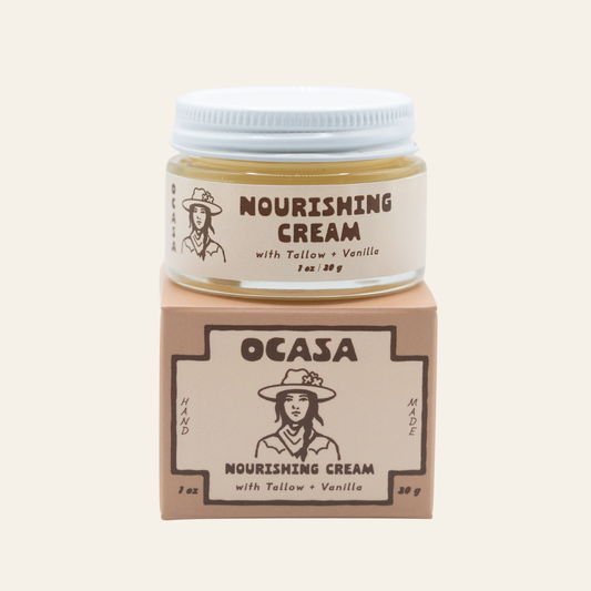 Nourishing Vanilla-Infused Tallow Cream: Net Wt. 1 oz / 30 g