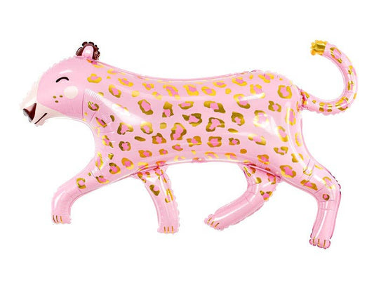 Pretty Wild Pink Leopard Foil Balloon 40 in.