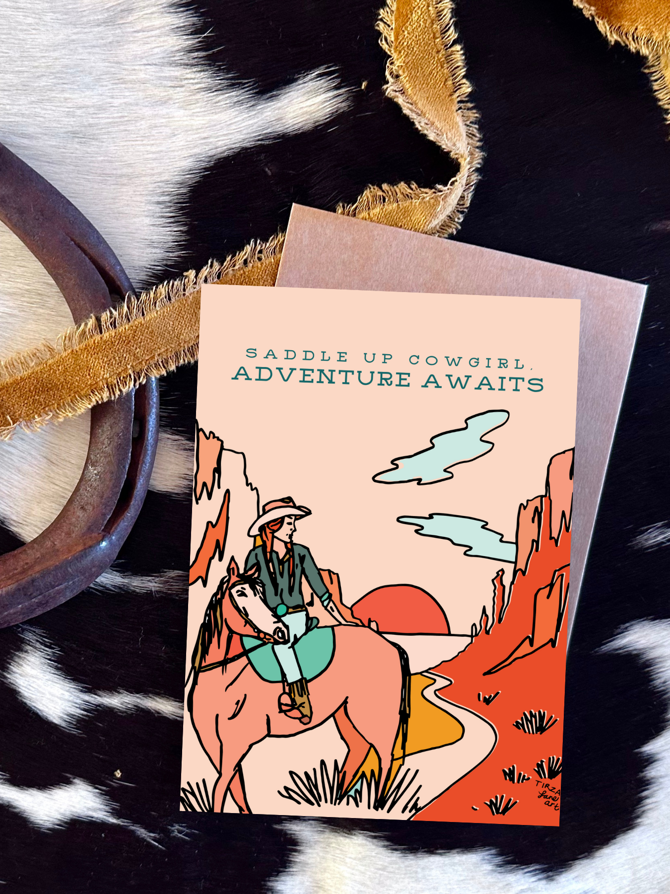Cowgirl Card, Graduation, New Job Western Adventure