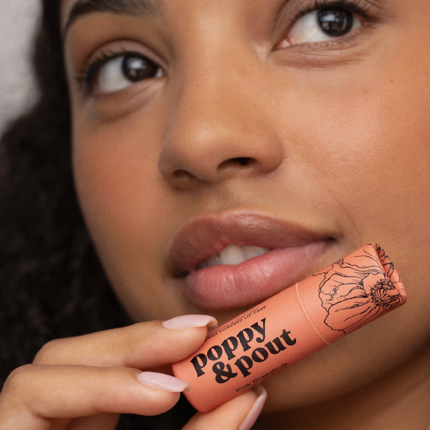 Poppy and Pout Lip Balm, Pink Grapefruit