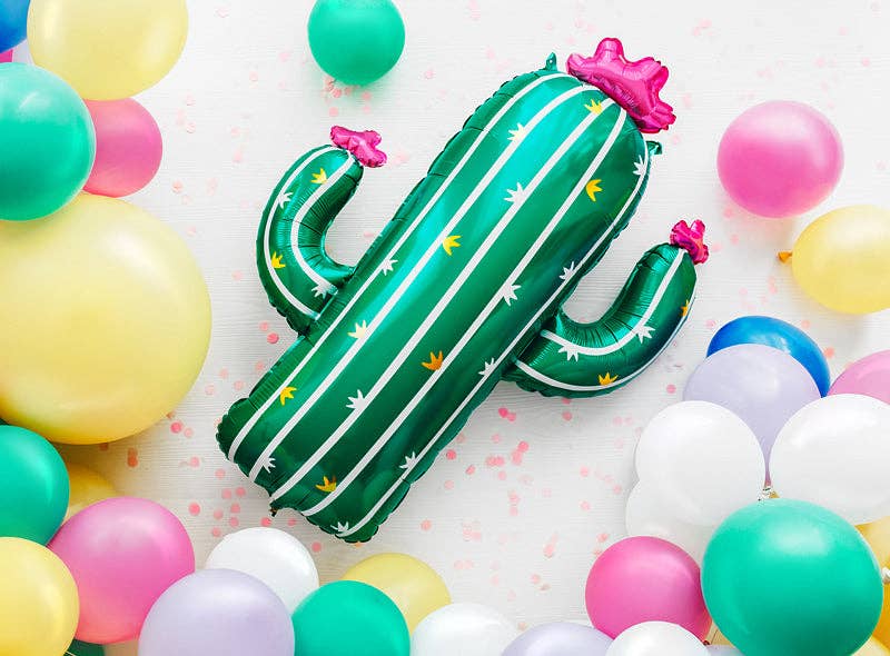 Lookin Sharp Cactus Foil Balloon 24 in. PartyDeco USA