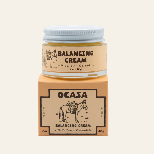 Balancing Calendula-Infused Tallow Cream: Net Wt 1 oz / 30 g