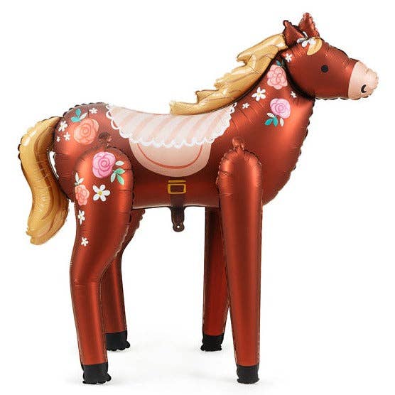 Pony Club Horse Foil Balloon 50 in. PartyDeco USA