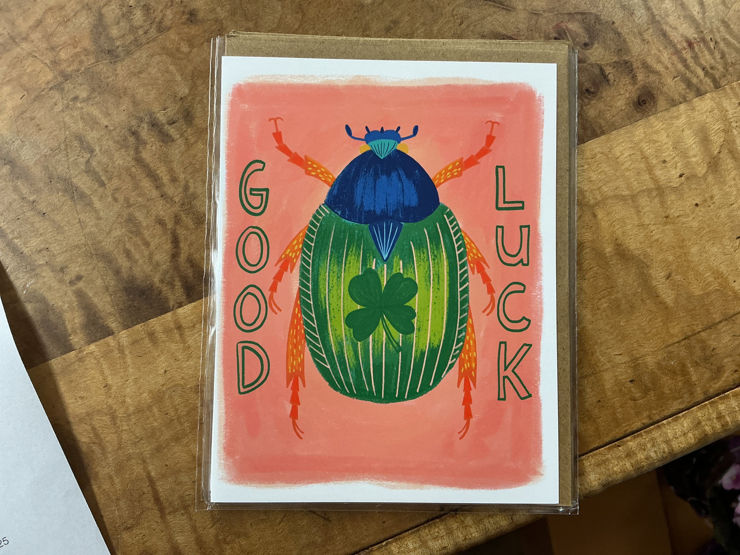 Dream Folk Good Luck Beetle-Greeting Card