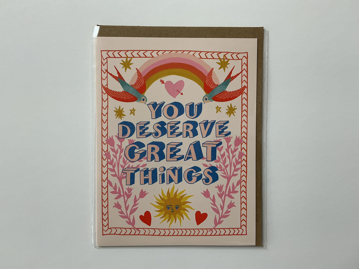 Dream Folk You Deserve Great Things-Greeting Card