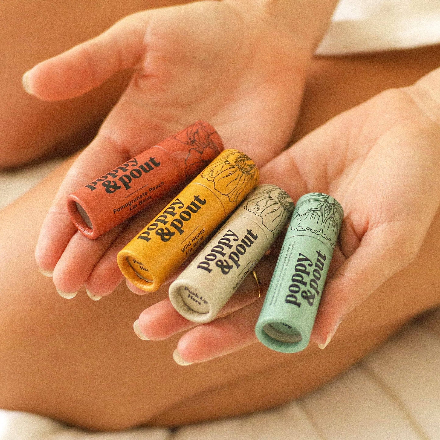 Poppy and Pout Lip Balm, Island Coconut