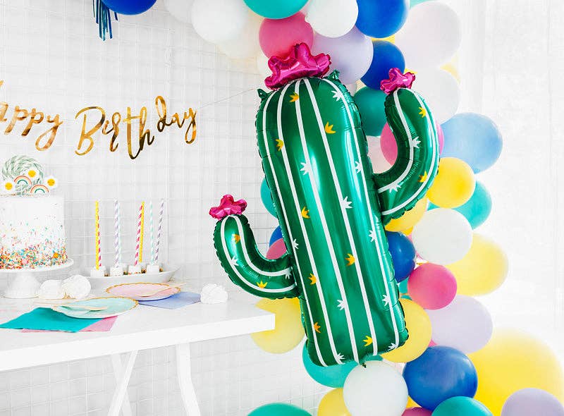 Lookin Sharp Cactus Foil Balloon 24 in. PartyDeco USA