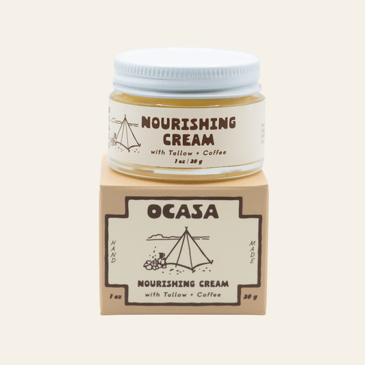 Nourishing Coffee-Infused Tallow Cream: Net Wt. 1 oz / 30 g