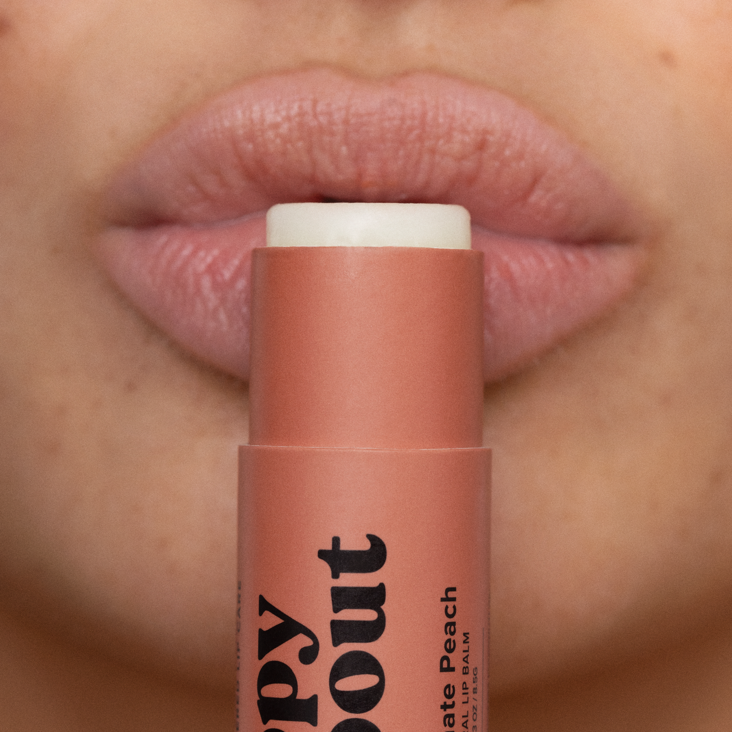 Poppy and Pout Lip Balm, Pomegranate Peach